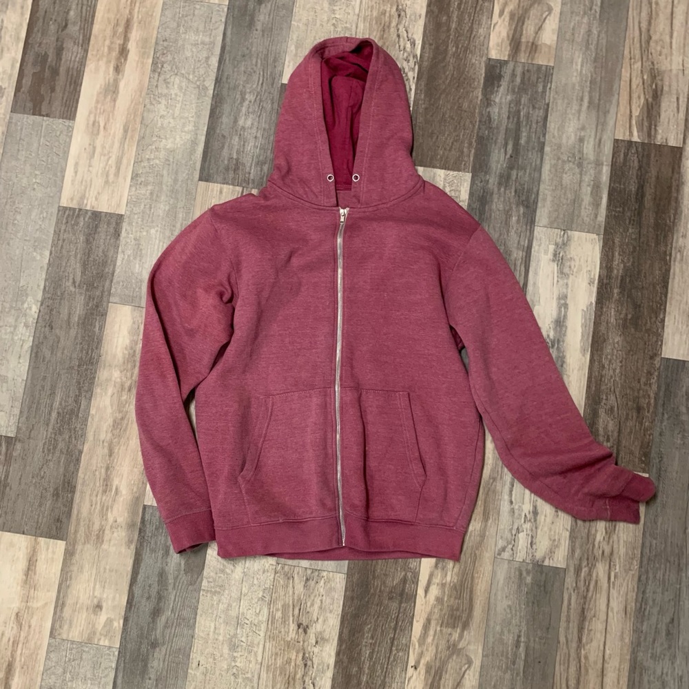 Dyed red hoodie